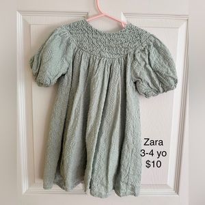 Zara mint dress for toddler girl